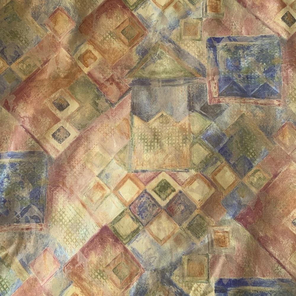 Vintage Kravet Sunset Mosaic Fabric